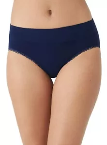 WACOAL 874332 ~ BLACK IRIS ~ FEELING FLEXIBLE HIPSTER PANTIES ~ SIZE MEDIUM - Picture 1 of 7