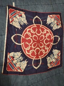 Rare Authentic 80s Made in Italy Banana Republic vintage silk twill scarf - Picture 1 of 7