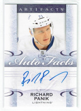 14-15 UD Upper Deck Artifacts Autofacts  Richard Panik  Auto