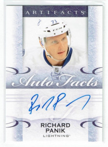 14-15 UD Upper Deck Artifacts Autofacts  Richard Panik  Auto