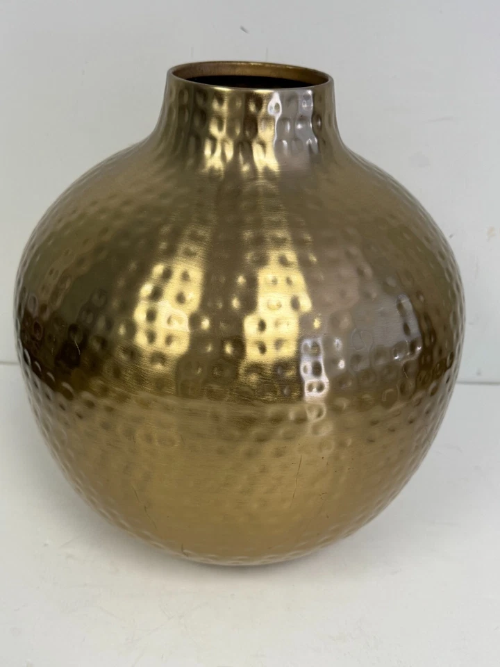 Metal Round Dimpled Vase Gold Threshold 2016 Elegant Bud Vase for Table - Image 1 of 4
