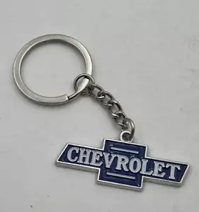 Chevrolet Vintage Style blaue Fliege Chevy WERBESCHILD METALL Emaille Schlüsselanhänger Anhänger - Bild 1 von 3