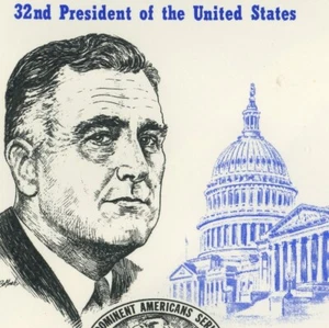USA #1284 Franklin Roosevelt 32nd President 6c Postage FDC 1966 Hyde Park Cover - Picture 1 of 2
