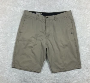 Volcom Mens Size 36 Khaki Tan Chino Shorts  - Picture 1 of 12