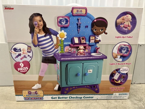 New Disney Junior Doc McStuffins Get Better Checkup Center Toy Hospital Free S&H Cover