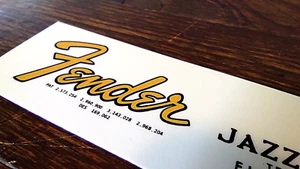 FENDER jazz bass 1966 HEADSTOCK LOGO TETE DE BASSE FENDER jazz bass 1966 - Picture 1 of 3