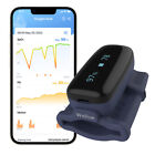 Oxyfit Bluetooth Rechargeable Finger Pulse Oximeter Tracking SpO2 and Pulse Rate