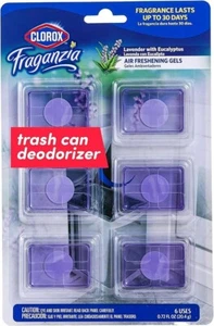 Fraganzia Adhesive Garbage Can Air Freshener Gel, Lavender with Eucalyptus Scent - Picture 1 of 4