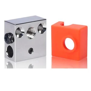 Ender 3 versilberter Kupfer Heizblock für Creality Ender 3/Pro/Ender 5/CR-10 Hotend - Bild 1 von 7