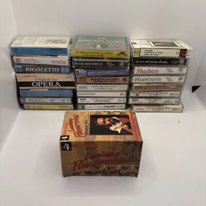 (Lot of 28) Cassette Tapes Big Band Opera Luciano Pavarotti Box Set Sousa March - Picture 1 of 15