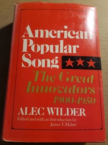 Hardcover Book dust - American Popular Song, Great Innovators 1900-1950 Wilder - Picture 1 of 8