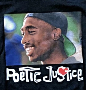 Poetic Justice Movie T-Shirt Men's XL Extra Large Tupac Shakur Hip Hop 90's NOS - Picture 1 of 2