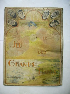 ALTES SPIELBRETT - SPIEL DER GROSSEN RAIDS LUFTFAHRTLIGA FLUGZEUGE LINDBERG - Bild 1 von 6