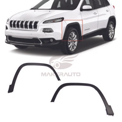 New Front Left and Right Side Fender Flares Set For 2014-2018 Jeep Cherokee Foto 1 de 4