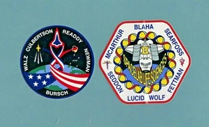 2 NOS 1993 STS-51 and STS-58 NASA Missions CREW PATCH DECALS   - Picture 1 of 2