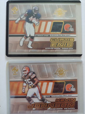 2 NFL GAME WORN JERSEY CARDS