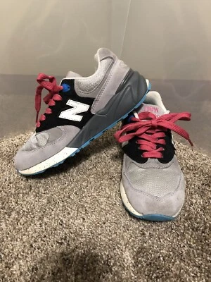 New Balance Mujer 999 Talla 5.5 WL999 Negro, Blanco Gris Gamuza 2014 ¡MUY BUEN ESTADO!! Foto 1 de 4