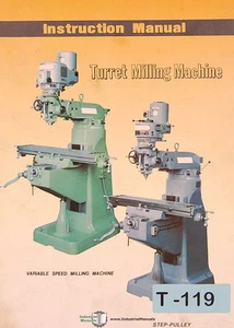 Lagun Turret Mill, Vertical Speed Step Pulley KD Head Instruct and Parts Manual - Picture 1 of 2