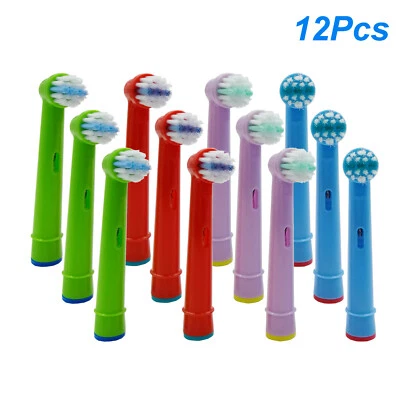 12x Kids Tooth Brush Head For oralb EB-10A Pro-Health Stages Oral Care,3D Excel - Image 1 of 3
