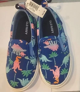 Old Navy Dinosaur Slip On Sneaker Size 8 Kids - Picture 1 of 3