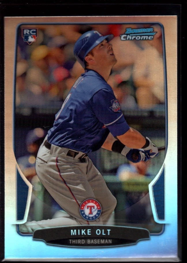 MIKE OLT TEXAS RANGERS MINT REFRACTOR ROOKIE   SP 2013 BOWMAN CHROME  B6 - Image 1 of 1