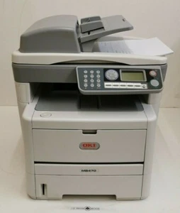 OKI MB470 A4 Mono Multifunction LED Laser Printer 01225301 - Picture 1 of 4