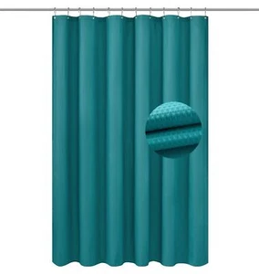 Soft Microfiber Fabric Shower Liner or Curtain, Hotel Quality, Machine Washab... - Picture 1 of 7