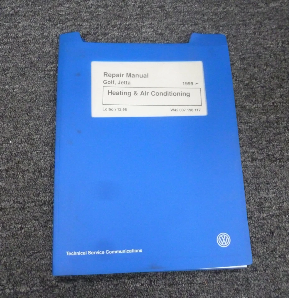 1999-2001 Volkswagen VW Golf и Jetta отопления A/C магазин сервис ремонт руководство 2000 - Изображение 1 из 1