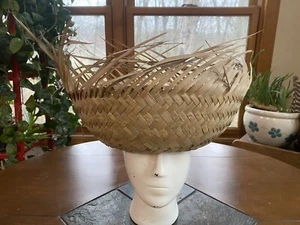Hecho a mano BEACH COMBER SOMBRERO DE PAJA tropical fiesta playa unisex - Imagen 1 de 12