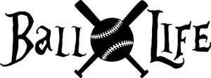 BALL LIFE 20" decal sticker baseball truck car window decals softball sports - Picture 1 of 1
