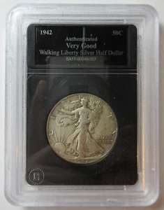 1942 Silver Walking Liberty Half Dollar (#99b) - Picture 1 of 3