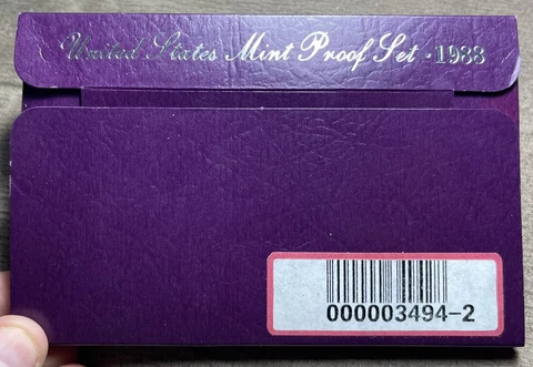 1988 U.S Proof Set in OGP Cover