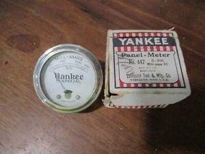 No.447 YANKEE PANEL-METER 0-300 Milla-amps DC Lundquist Tool Co. NOSIB GAUGE - Picture 1 of 10