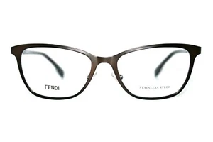 NUEVOS MARCOS DE GAFAS FENDI FF0011 7SR MARRÓN HABANA AUTÉNTICOS 53-17-135 MM CON ESTUCHE - Imagen 1 de 8