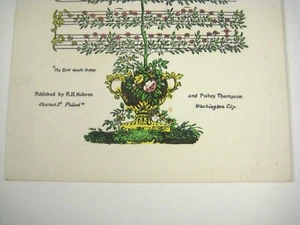  Flora The Chaplet Blank Card American Waltz R.H. Hobson No Envelope  - Picture 1 of 7