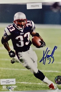 Kevin Faulk New England Patriots #33 8x10 Foto BILD AUTHENTIFIZIERT - Bild 1 von 3
