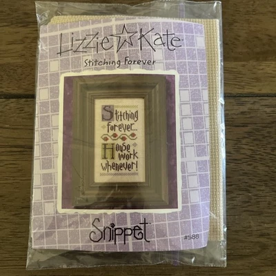 Kit de punto de cruz Lizzie Kate Snippet Stitching Forever ¡Nuevo! Foto 1 de 2