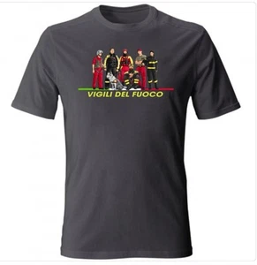 T-Shirt unisex Siamo i Vigili Del Fuoco VVF Pompieri New Graphic - Foto 1 di 2