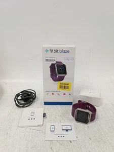 FITBIT Blaze Smart Fitness Watch Plum Small with Charger and Box - TESTED - Picture 1 of 11