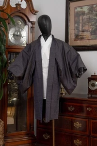 DEAR VANILLA JAPANESE HAORI JACKET MEN'S KIMONO AUTHENTIC JAPAN GENUINE VINTAGE - Picture 1 of 10