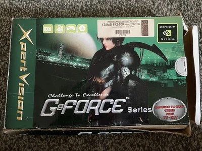 XpertVision GeForce FX5200 128MB AGP Graphics Card Retro Gaming NVIDIA Boxed - Image 1 of 4