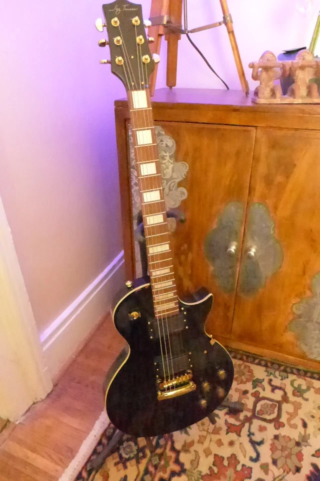 Jay Turser Single Cut Black Solid Body Electric Guitar - Image 1 of 4