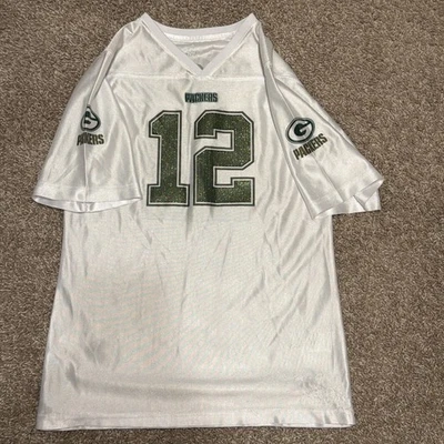 Camiseta feminina tamanho XL 14-16 NFL Team Apparel Green Bay Packers Aaron Rodgers em excelente estado usado - Imagem 1 de 4