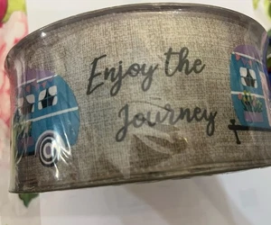 NEW Members Mark Premium  Wired Ribbon. 2.5” x 50 Yards. Enjoy Your Journey - Picture 1 of 2