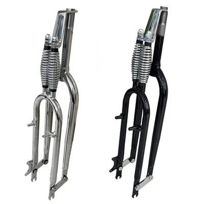 CDHPOWER 1 inch Threaded Bicycle Suspension Fork 26" Dual Springer Bike Fork - Image 1 of 4