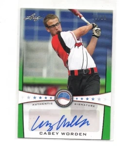 2013 Leaf Power Showcase Autograph Green #10 /10 Casey Worden #PSA-CW1 - Picture 1 of 2
