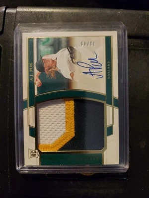 2020 Panini National Treasures - Rookie Material Signatures A.J. Puk #171 G /49  - Image 1 of 2