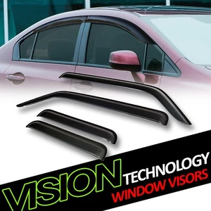 For 03-11 Element Rain/Wind Guard Smoke Tint Shade Deflector Window Visors 4Pc - Picture 1 of 2