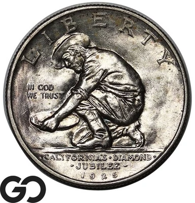 1925-S California Commemorative Half Dollar, Superb Gem BU++ - Image 1 of 3