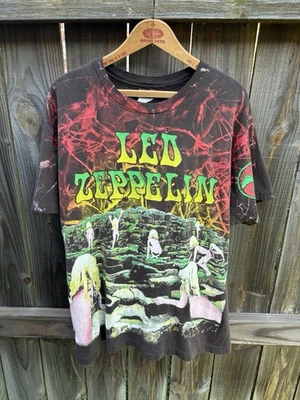 Vintage Led Zeppelin 1992 T Shirt Men’s XL House Of The Holy AOP Original 90s - Image 1 of 4